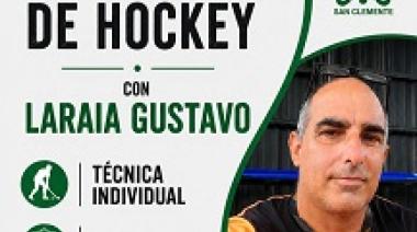 Clínica de hockey con Gustavo Laraia en el San Clemente del Tuyú