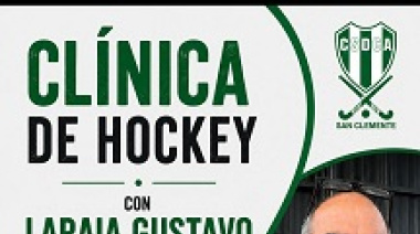 Clínica de hockey con Gustavo Laraia en el Club San Clemente