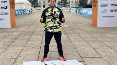 Diego Galván brilló en la Media Maratón Ciudad de La Plata y ganó su categoría