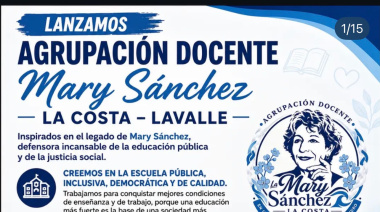 Nace la Agrupación Docente Mary Sánchez en La Costa y Lavalle