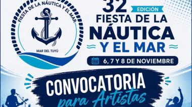 Abren la convocatoria para artistas de la 32° Fiesta de la Náutica y el Mar