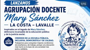 Nace la Agrupación Docente Mary Sánchez en La Costa y Lavalle