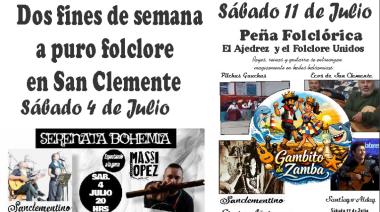 Serenata Bohemia: Sanclementino y Massi López se juntan en el Centro Cultural