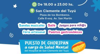 Festival de la Amistad y la Comunidad: música, juegos y gastronomía el viernes 24 en San Clemente del Tuyú