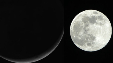 La Luna llena de julio iluminó el cielo y dejó una nueva postal en el Partido de La Costa