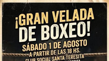 Gran velada de boxeo este sábado en el Club Social Santa Teresita