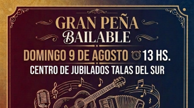 Gran Peña Bailable en el Centro de Jubilados Talas del Sur