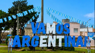Robaron otra figura del cartel mundialista frente al Centro de Monitoreo de San Bernardo