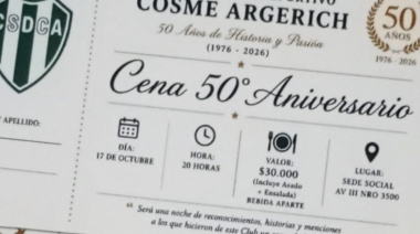 Cosme Argerich prepara una gran cena para celebrar sus 50 años de historia