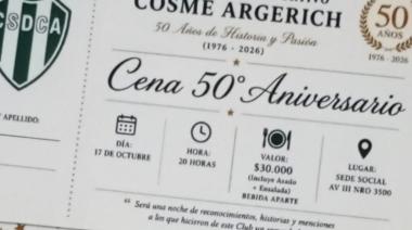 Cosme Argerich prepara una gran cena para celebrar sus 50 años de historia