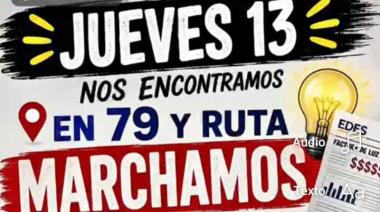 Aumentos de luz: vecinos reclaman ante EDEA y anuncian una nueva marcha