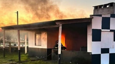 Se incendió una construcción dentro de un kartódromo frente a Costa del Este