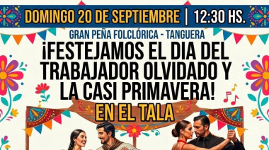 Peña, folclore y tango para celebrar el trabajo y recibir la primavera en El Tala