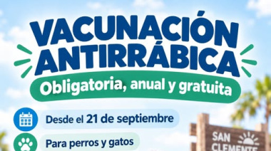San Clemente del Tuyú inicia una campaña gratuita de vacunación antirrábica para perros y gatos