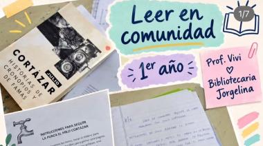 Leer en comunidad: estudiantes del Instituto Inmaculada Concepción se animaron a imaginar con Cortázar
