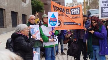 Organizaciones reclamarán en La Plata contra la privatización de AySA