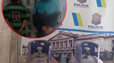 Detuvieron a un hombre acusado de robar dos garrafas de una vivienda