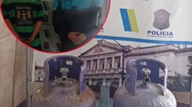 Detuvieron a un hombre acusado de robar dos garrafas de una vivienda