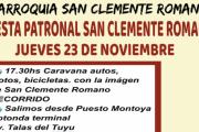 Celebración de la Fiesta Patronal en honor a San Clemente Romano en la Parroquia San Clemente