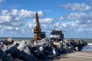 Se reinició la obra de protección costera en Las Toninas