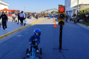 Niños y familias disfrutaron de una jornada de seguridad vial en Mar de Ajó