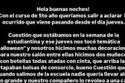 Se esclareció la historia: no fue una amenaza, sino una broma estudiantil