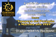 Charla sobre la “Epopeya del Patagón a Malvinas” en el Club Social de San Clemente del Tuyú
