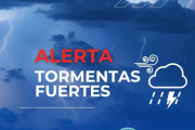El SMN  advierte  por tormentas fuertes para el martes