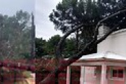 Fuertes tormentas causaron destrozos en Pinamar Norte y complicaciones en Mar del Plata