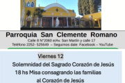 Sagrado Corazón, Hora Santa de Sanación y venta solidaria en San Clemente Romano