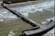 El muelle de Santa Teresita volvió a recibir visitantes tras cinco meses de obras
