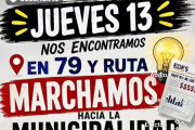 Aumentos de luz: vecinos reclaman ante EDEA y anuncian una nueva marcha