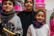El sable corvo de San Martín visitó escuelas de Villa Gesell