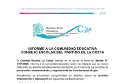 El Consejo Escolar informó sobre las tareas de revisión y mantenimiento de las instalaciones de gas