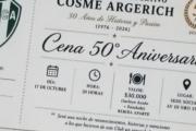 Cosme Argerich prepara una gran cena para celebrar sus 50 años de historia