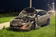 Un auto chocó contra dos caballos sueltos en Paraje Pavón: hubo dos heridos