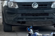 Dos personas recibieron asistencia tras un accidente de moto en San Bernardo