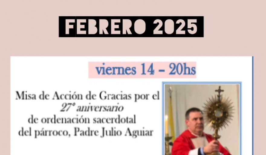 Misa de Acción de Gracias por el 27º aniversario de ordenación del ...