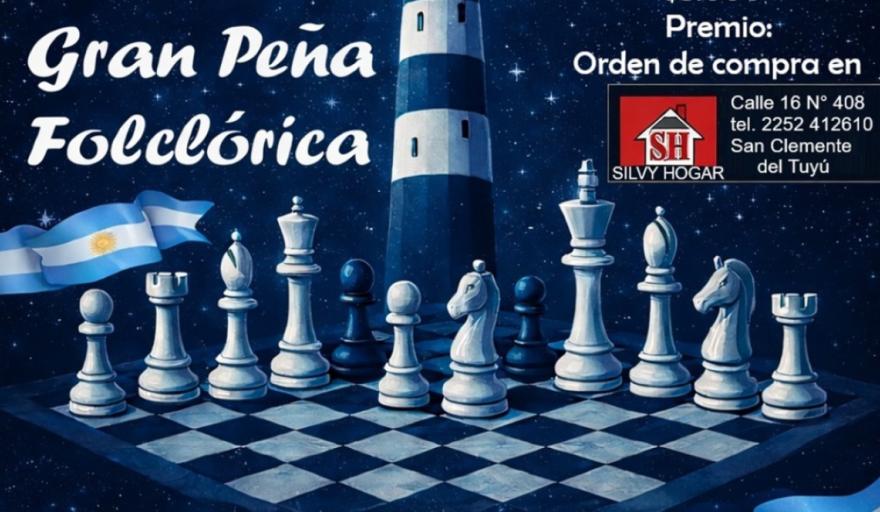 Gran peña folclórica para apoyar a ajedrecistas sanclementinos