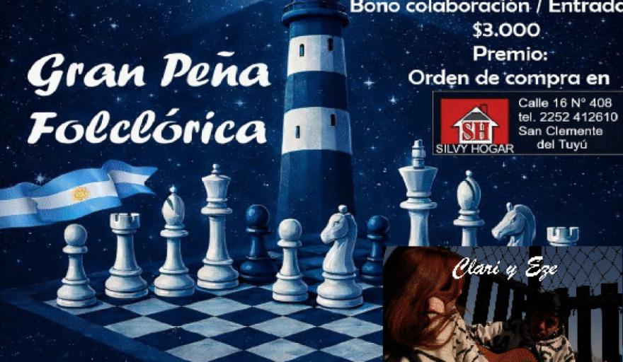 Gran peña folclórica para apoyar a jóvenes ajedrecistas de San Clemente