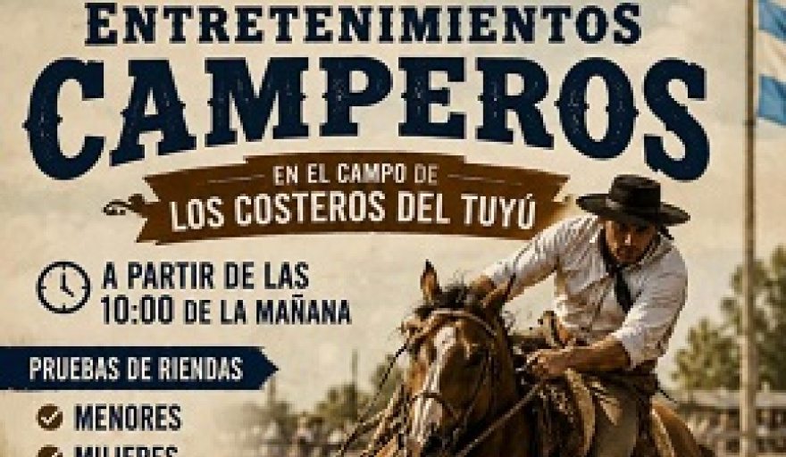 Gran jornada de entretenimientos camperos con entrada libre y gratuita