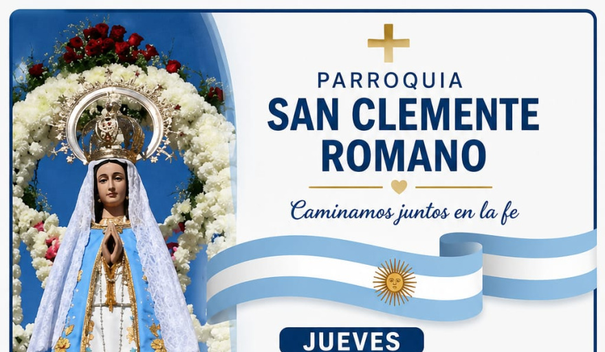 La Parroquia San Clemente Romano invita a participar de sus celebraciones y actividades semanales