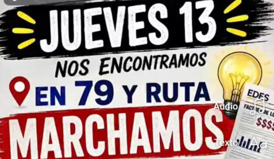 Aumentos de luz: vecinos reclaman ante EDEA y anuncian una nueva marcha